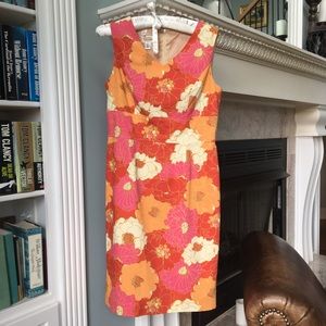 Sz 6. Talbots peony & dahlia dress.
